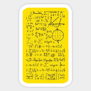 Math formulas Sticker